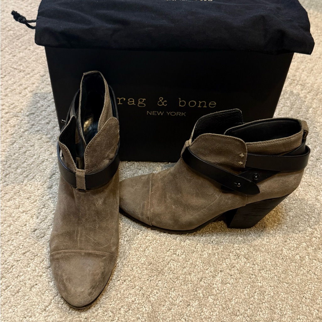 Rag & Bone Women's Suede Ankle Boots - Taupe